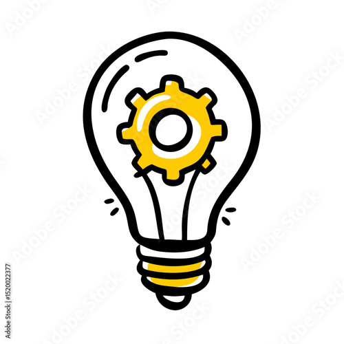 idea generation vector icon