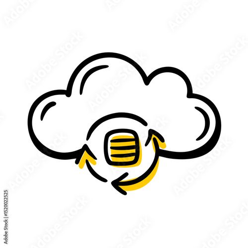 incremental backup vector icon