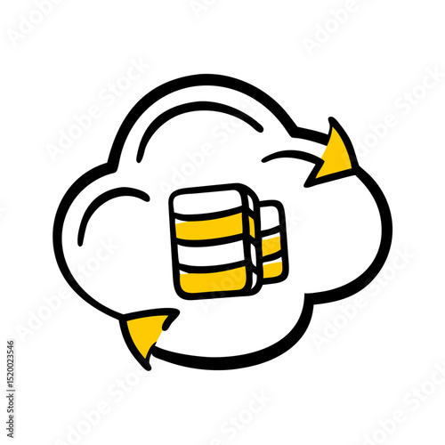 learning hub backup vector icon