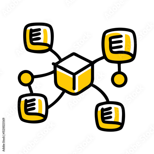 learning hub module vector icon