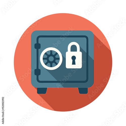 Vault Lock Vector Graphic