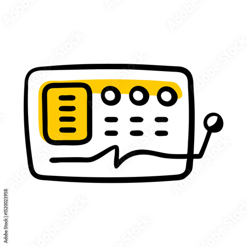 logbook control vector icon