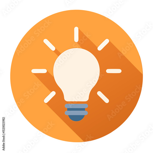 Innovative Lightbulb Icon Vector Illustration