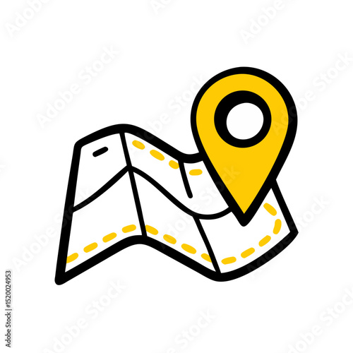 map navigation vector icon
