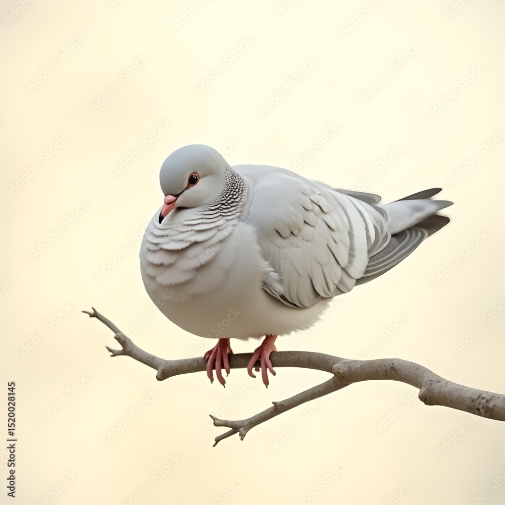 Fototapeta premium white dove on a branch