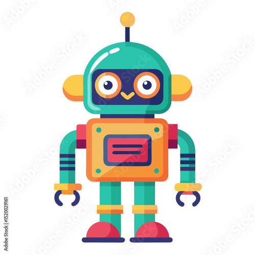 funny cartoon robot