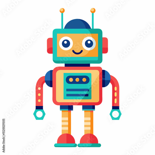 funny cartoon robot