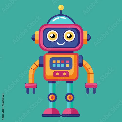 funny cartoon robot