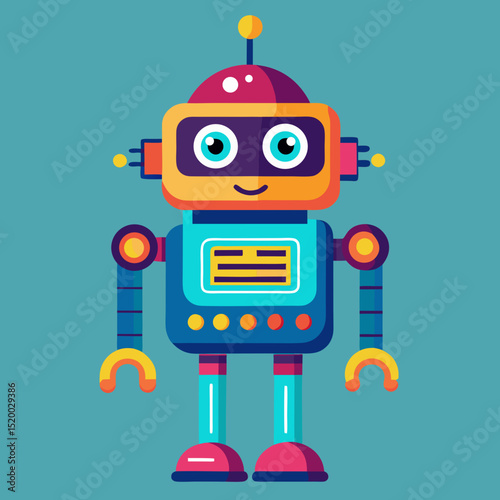 funny cartoon robot