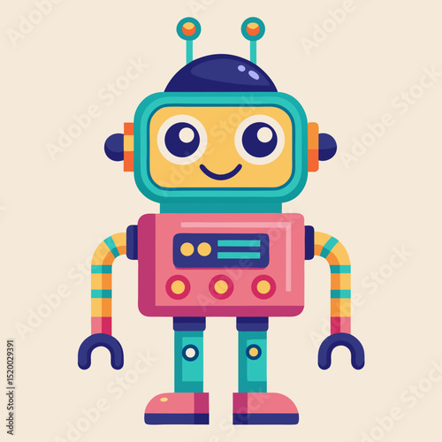 funny cartoon robot