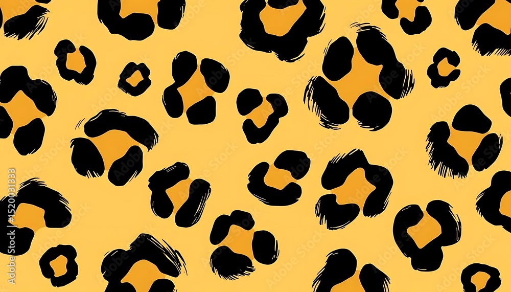 Fototapeta premium Leopard print background animal pattern safari wildcat design texture cheetah skin seamless fashion artwork