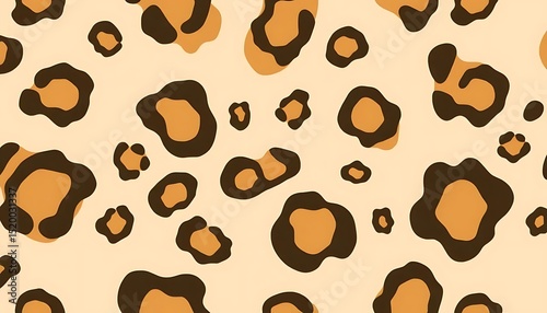 Leopard print background seamless animal skin pattern wild cat texture design for fashion and decor use