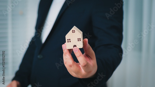 Business growth strategies handing over a model house the real estate sector