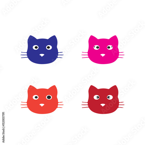 Assorted Cat Silhouettes in Multiple Stylish Poses
Vector Set Featuring Cats in a Range of Poses