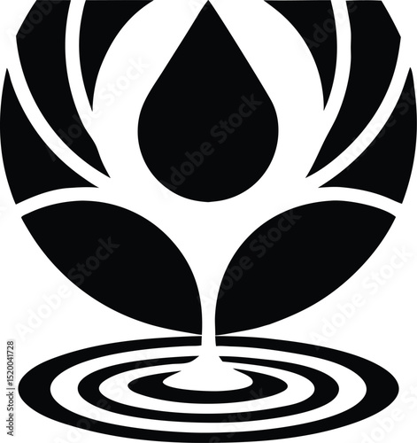 Photorealistic close up crystal clear vector shape with transparency for design