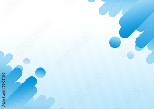 Abstract Blue Gradient Background Modern Design with Rounded Shapes and Soft Hues