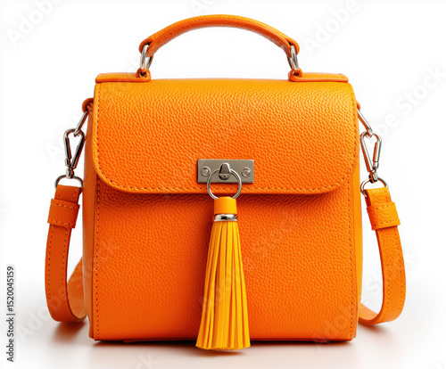 Orange Bag created with Generative AI Technology, ai, generative