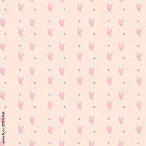 Butterfly seamless pattern design for fabric	