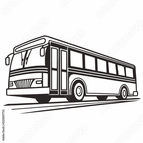 City bus transportation public vehicle travel