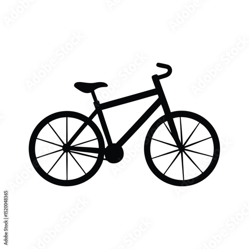 bicycle isolated on white
