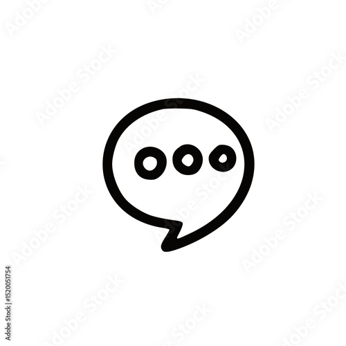 vector illustration of a speech bubble icon