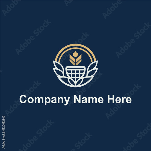 Online shopping logo design template concept for eCommerce flatform