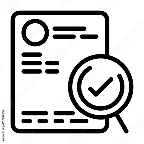Background Check Outline Icon