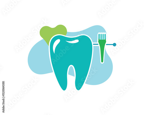 Flat Vector Outline Icons – Dental and Oral Health Symbols