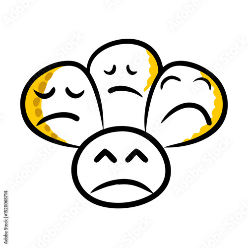 mood board system vector icon