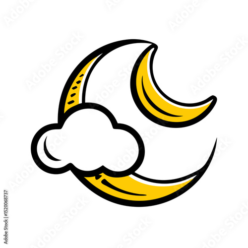 moonlit vector icon