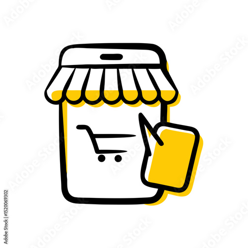 online shopping vector icon