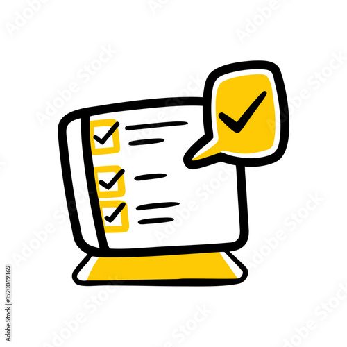 online survey vector icon