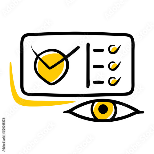 online survey scope vector icon