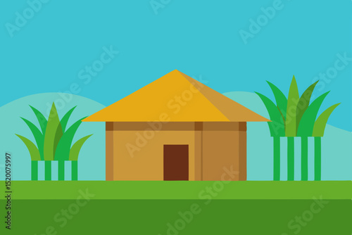 house on green grass