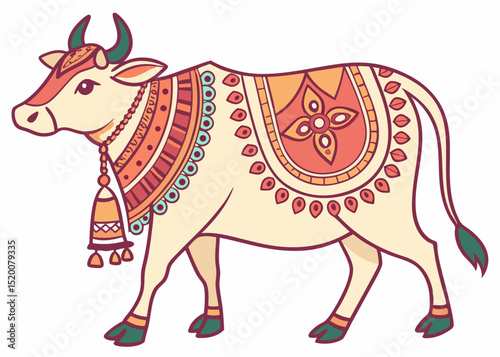 Cow Vector Art for Eid al Adha Celebration
