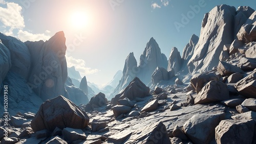 sunset in the mountains