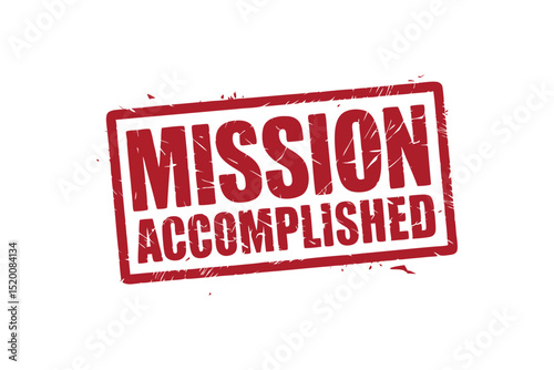 Mission Accomplished Vector Illustration