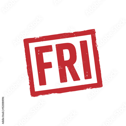 Friday Stamp Vector Illustration