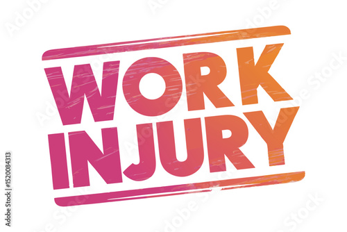 Work Injury Vector Illustration