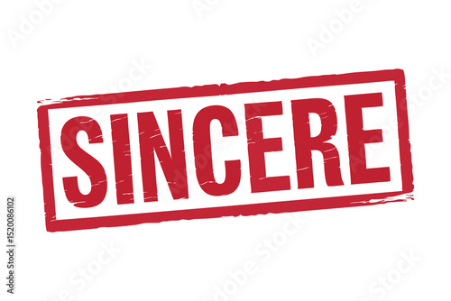Sincere Stamp Vector Illustration