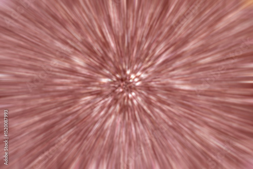 Abstract radial zoom motion background in soft pink tones