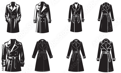 Robe-style Coat silhouette vector
