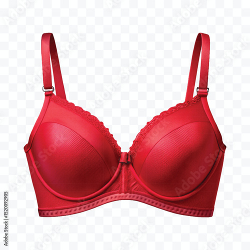 realistic beautiful cotton bra in different color style isolated on transparent background