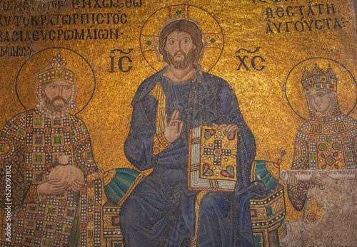 mosaïque orthodoxe de la mosquée sainte-sophie