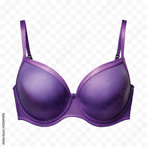 realistic beautiful cotton bra in different color style isolated on transparent background