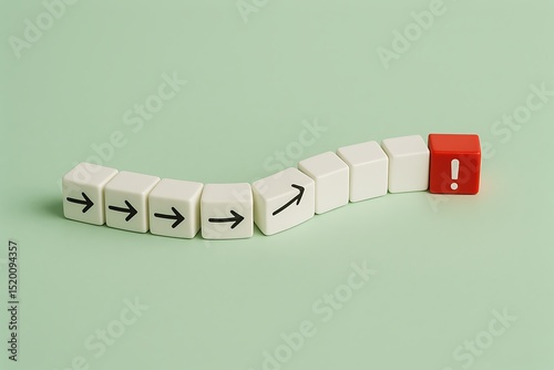 Navigating Uncertainty A Visual Metaphor of Choices, Challenges, and the Unexpected Path Ahead.  Finding Solutions and Overcoming Obstacles on the Journey to Success