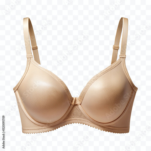 realistic beautiful cotton bra in different color style isolated on transparent background