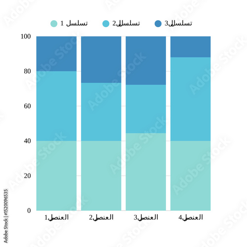  vector Stacked Bar Charts