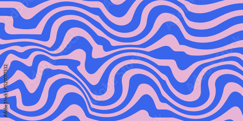 Groovy hippie 70s backgrounds. Waves, swirl, twirl pattern