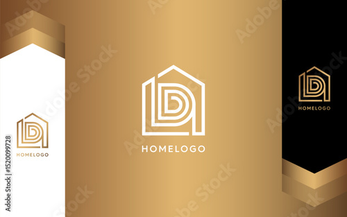 Letter D Home and Building Logo